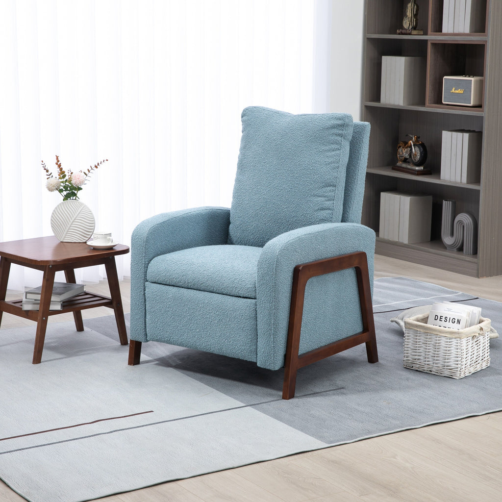 Fauteuil inclinable réglable Coolmore pour home cinéma, canapé inclinable simple en tissu - 29,53 x 30,71 x 40,16
