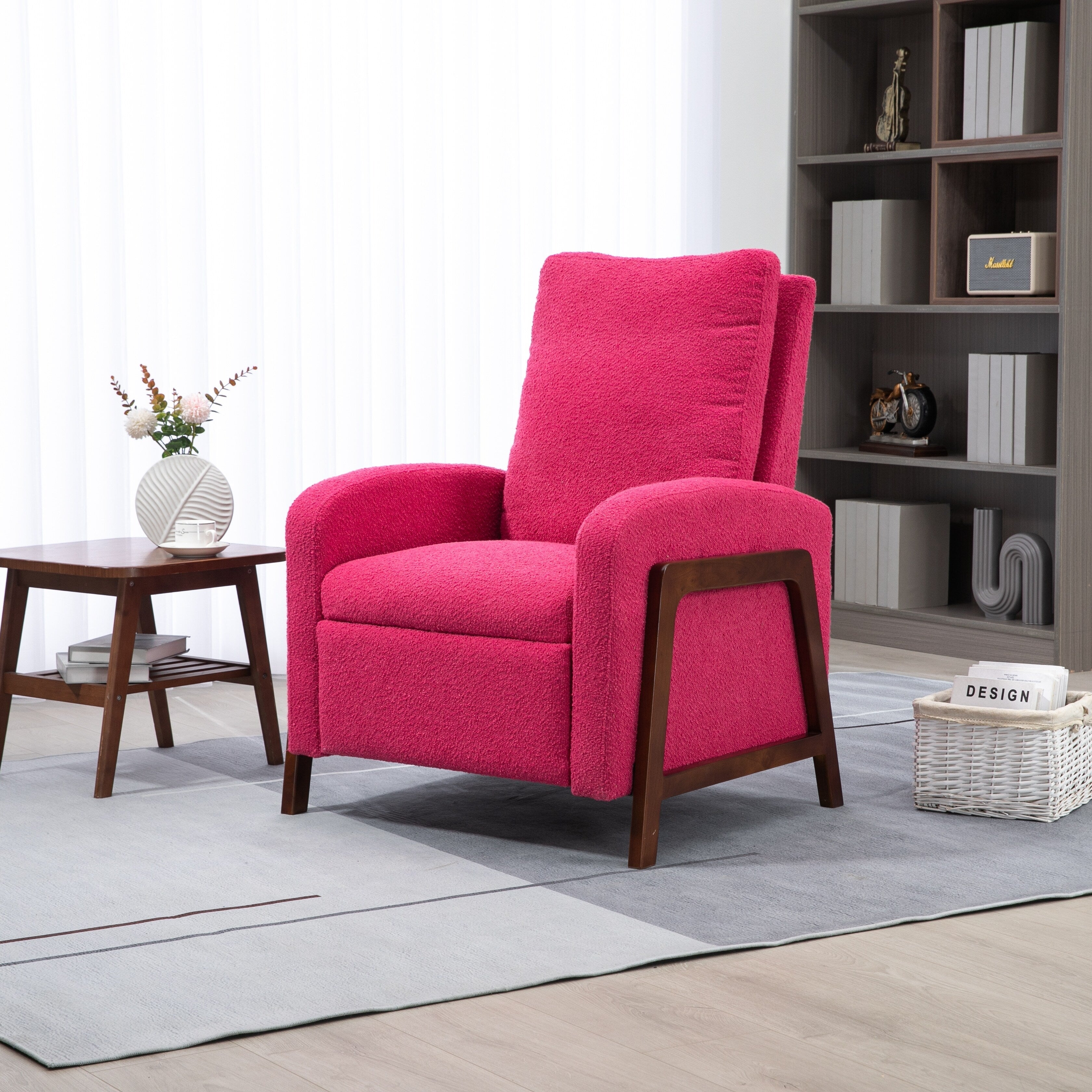 Fauteuil inclinable réglable Coolmore pour home cinéma, canapé inclinable simple en tissu - 29,53 x 30,71 x 40,16