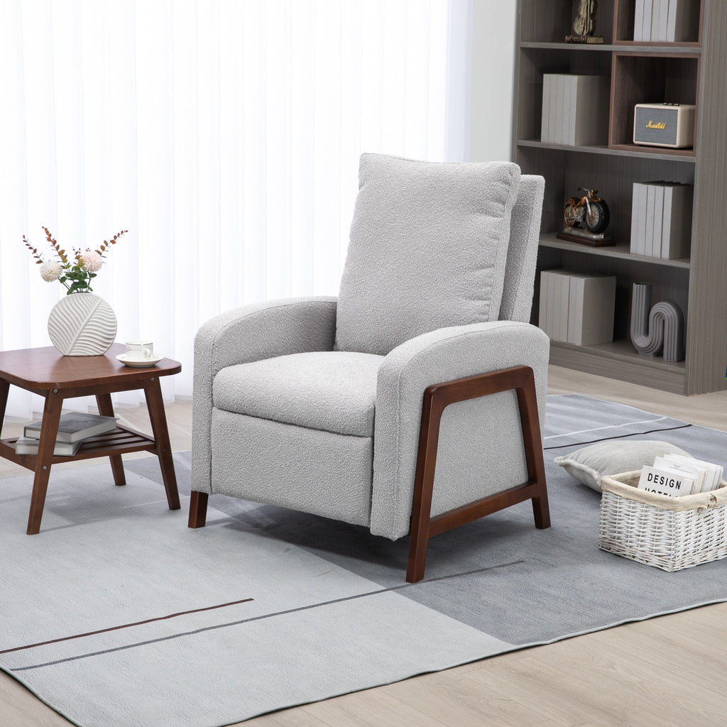 Fauteuil inclinable réglable Coolmore pour home cinéma, canapé inclinable simple en tissu - 29,53 x 30,71 x 40,16