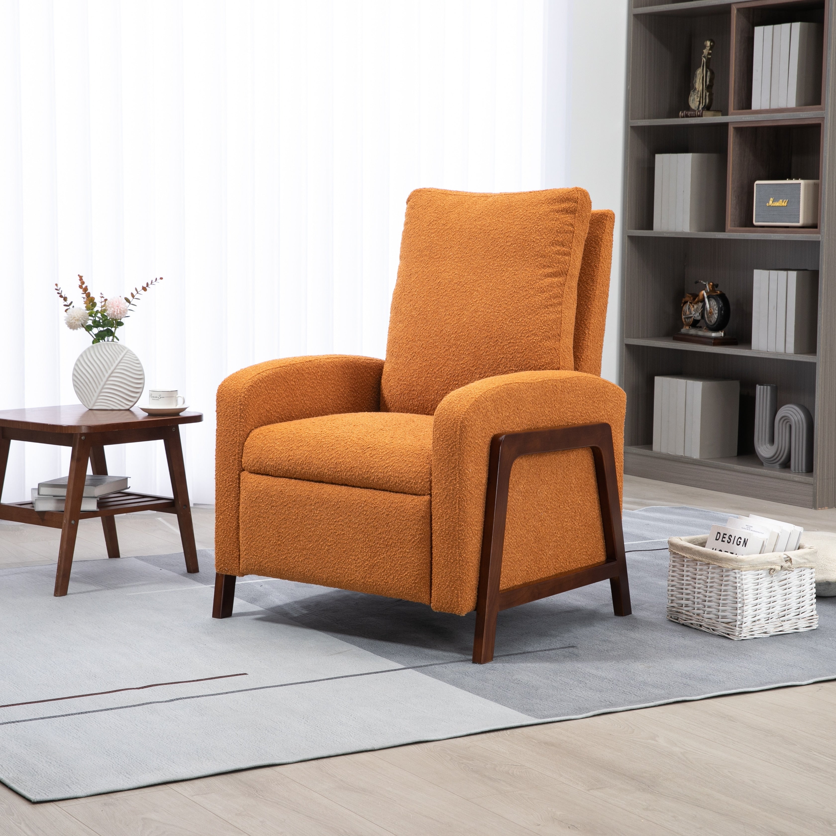 Fauteuil inclinable réglable Coolmore pour home cinéma, canapé inclinable simple en tissu - 29,53 x 30,71 x 40,16