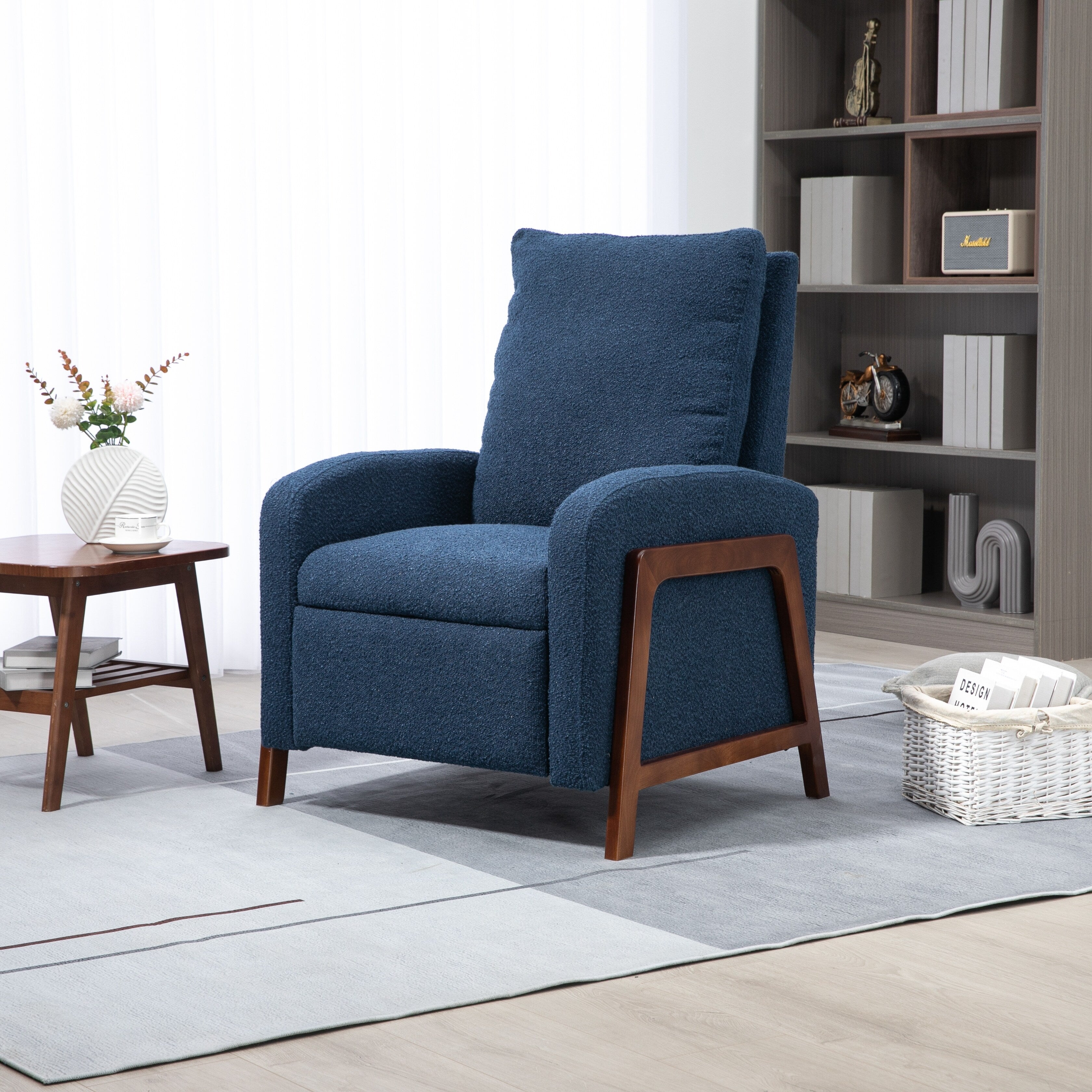 Fauteuil inclinable réglable Coolmore pour home cinéma, canapé inclinable simple en tissu - 29,53 x 30,71 x 40,16
