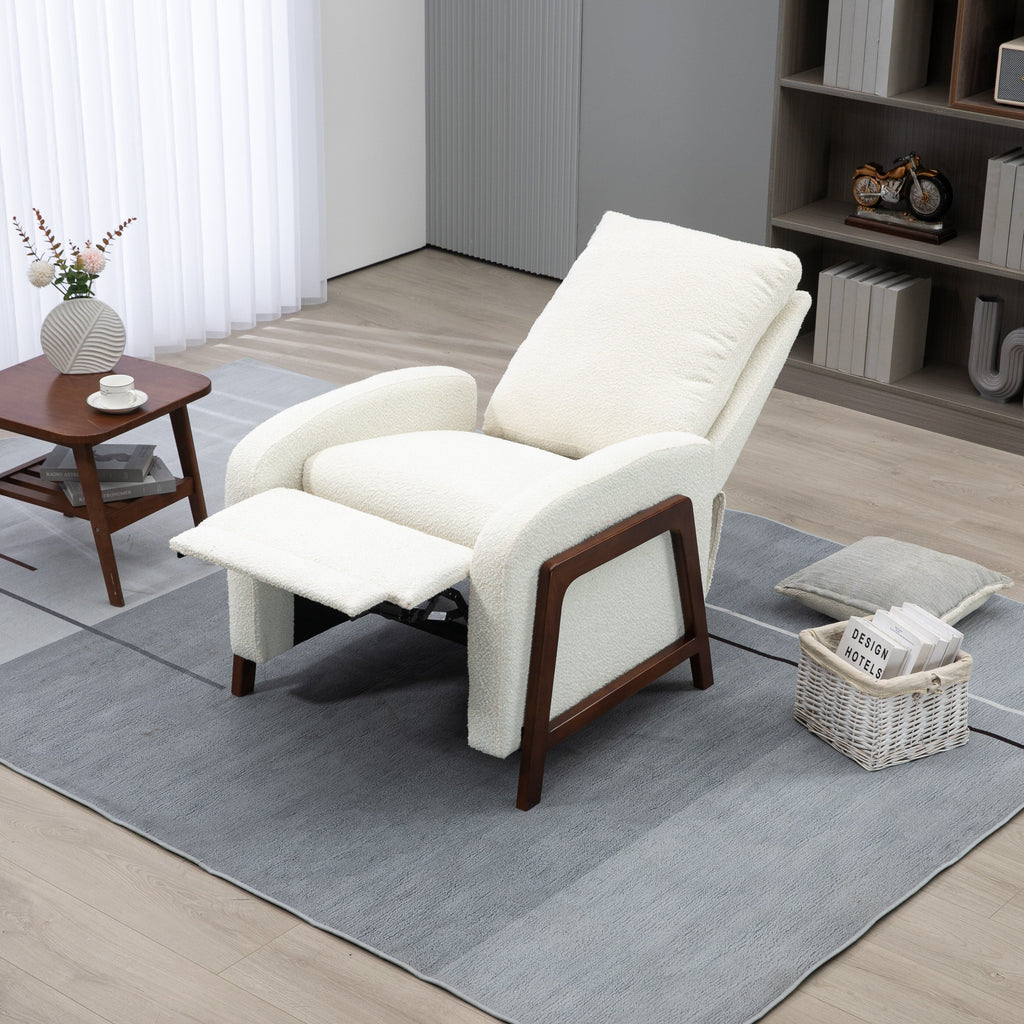 Fauteuil inclinable réglable Coolmore pour home cinéma, canapé inclinable simple en tissu - 29,53 x 30,71 x 40,16