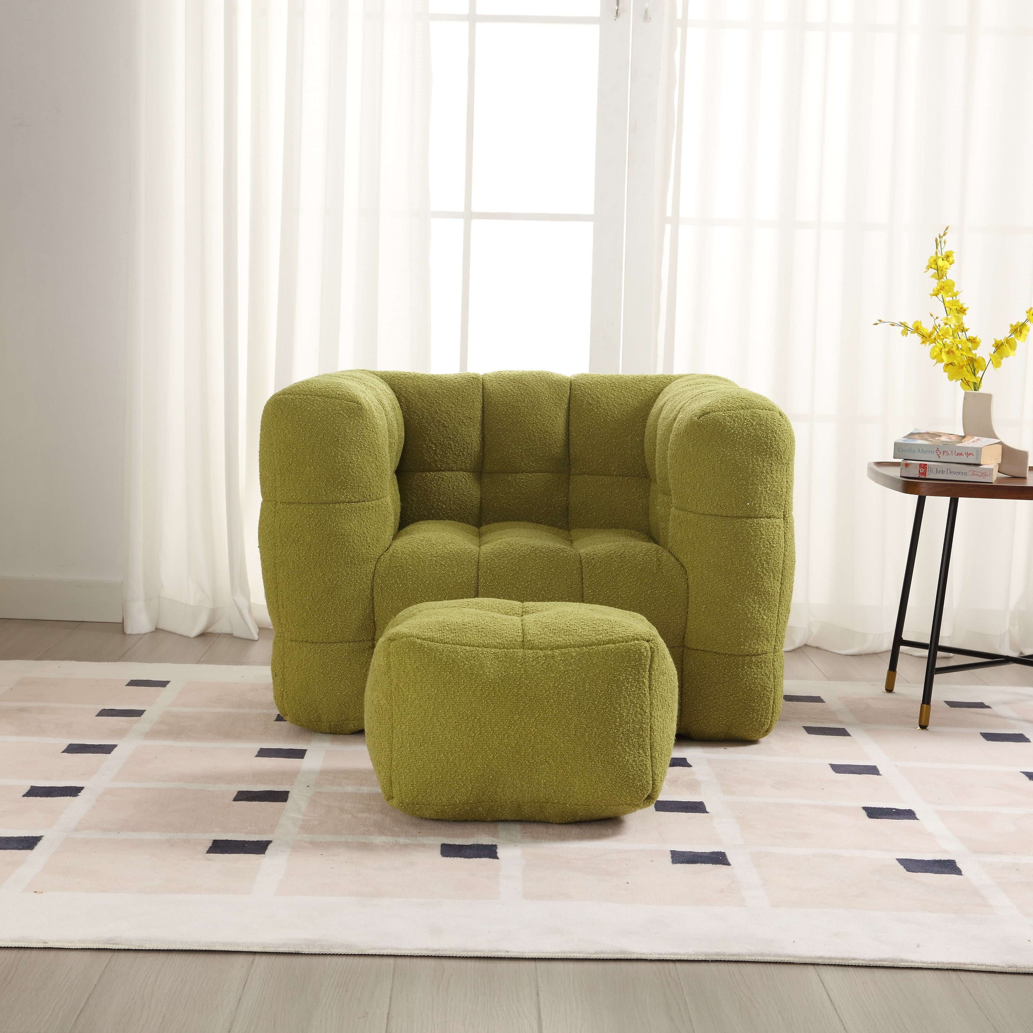 Fauteuil simple Coolmore, assise confortable, moelleux et confortable, idéal pour un petit salon. Canapé simple