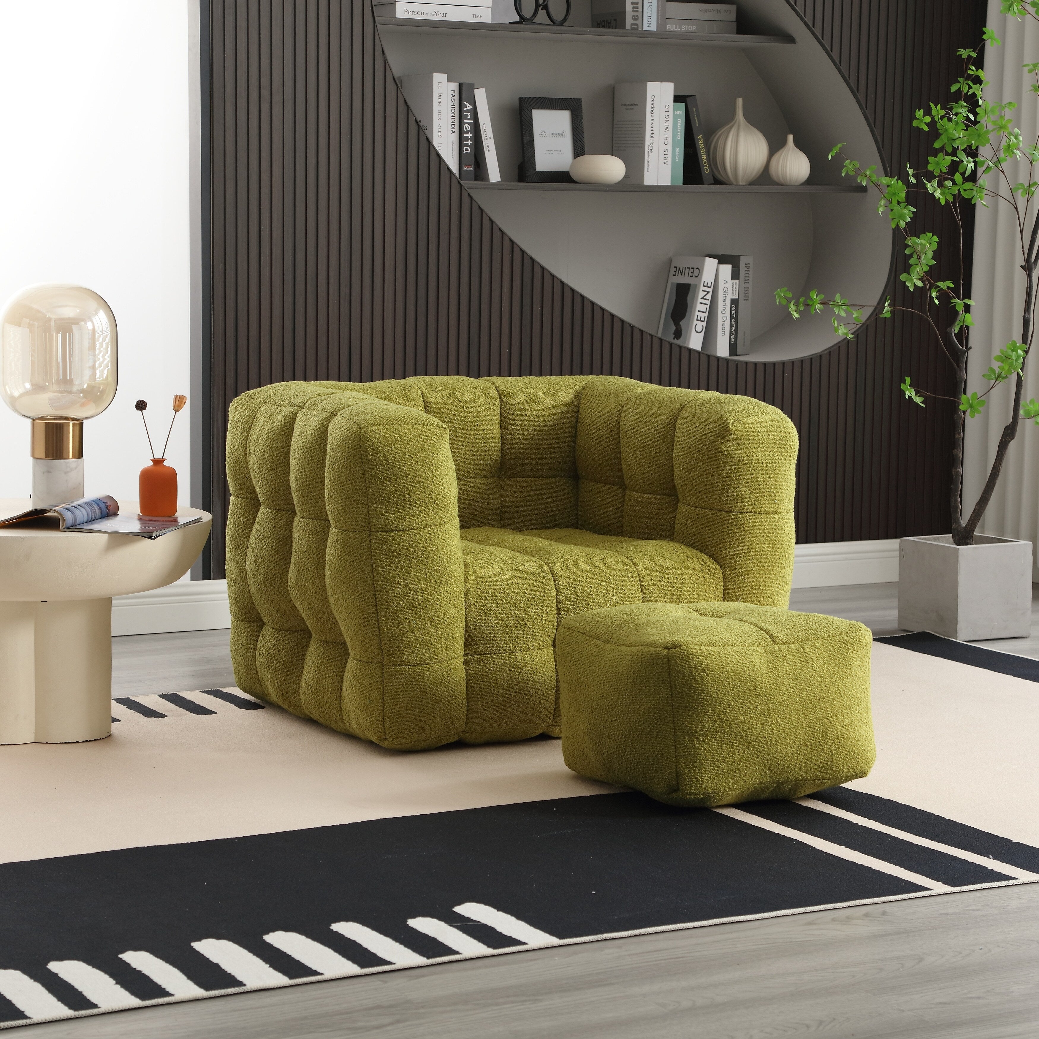 Fauteuil simple Coolmore, assise confortable, moelleux et confortable, idéal pour un petit salon. Canapé simple