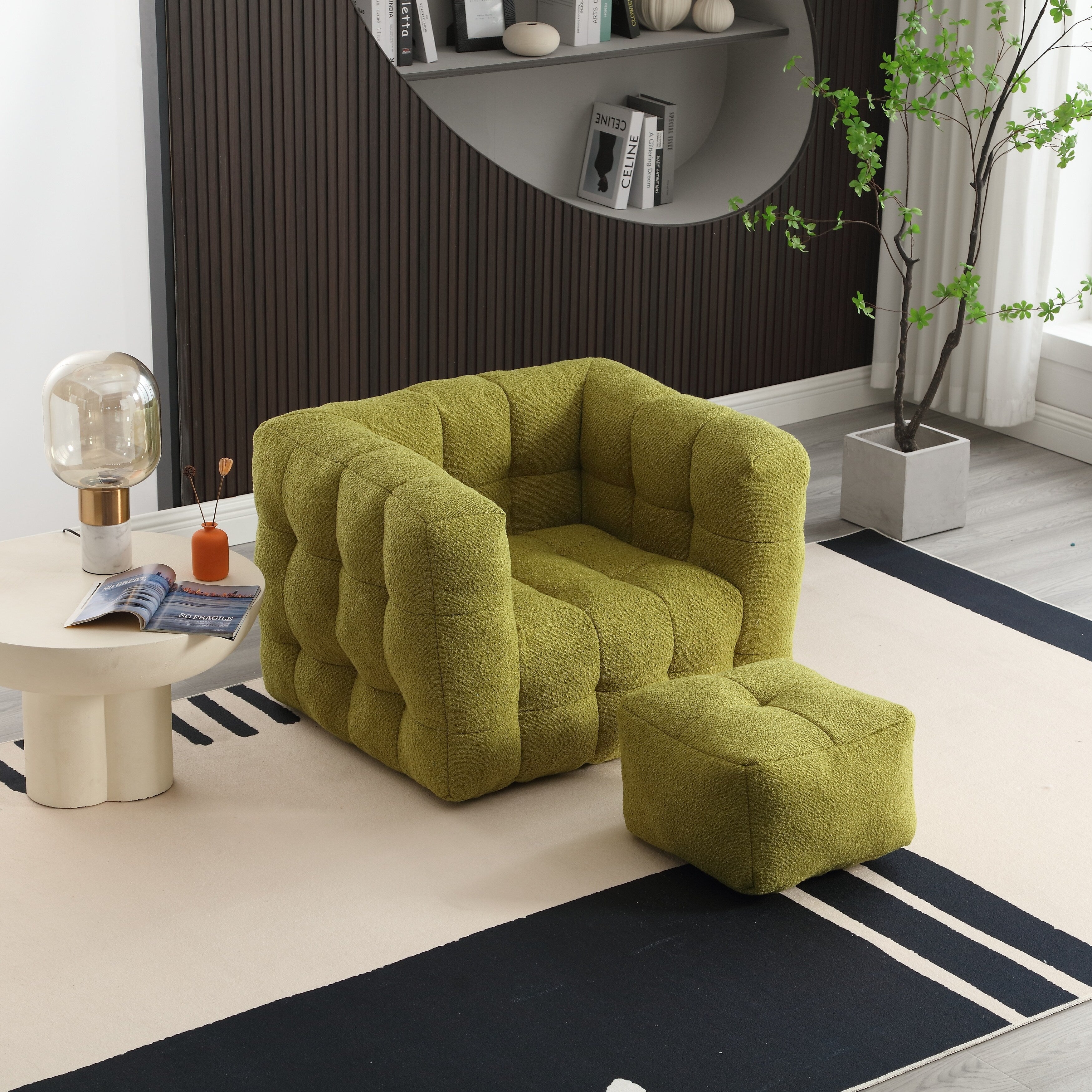 Fauteuil simple Coolmore, assise confortable, moelleux et confortable, idéal pour un petit salon. Canapé simple