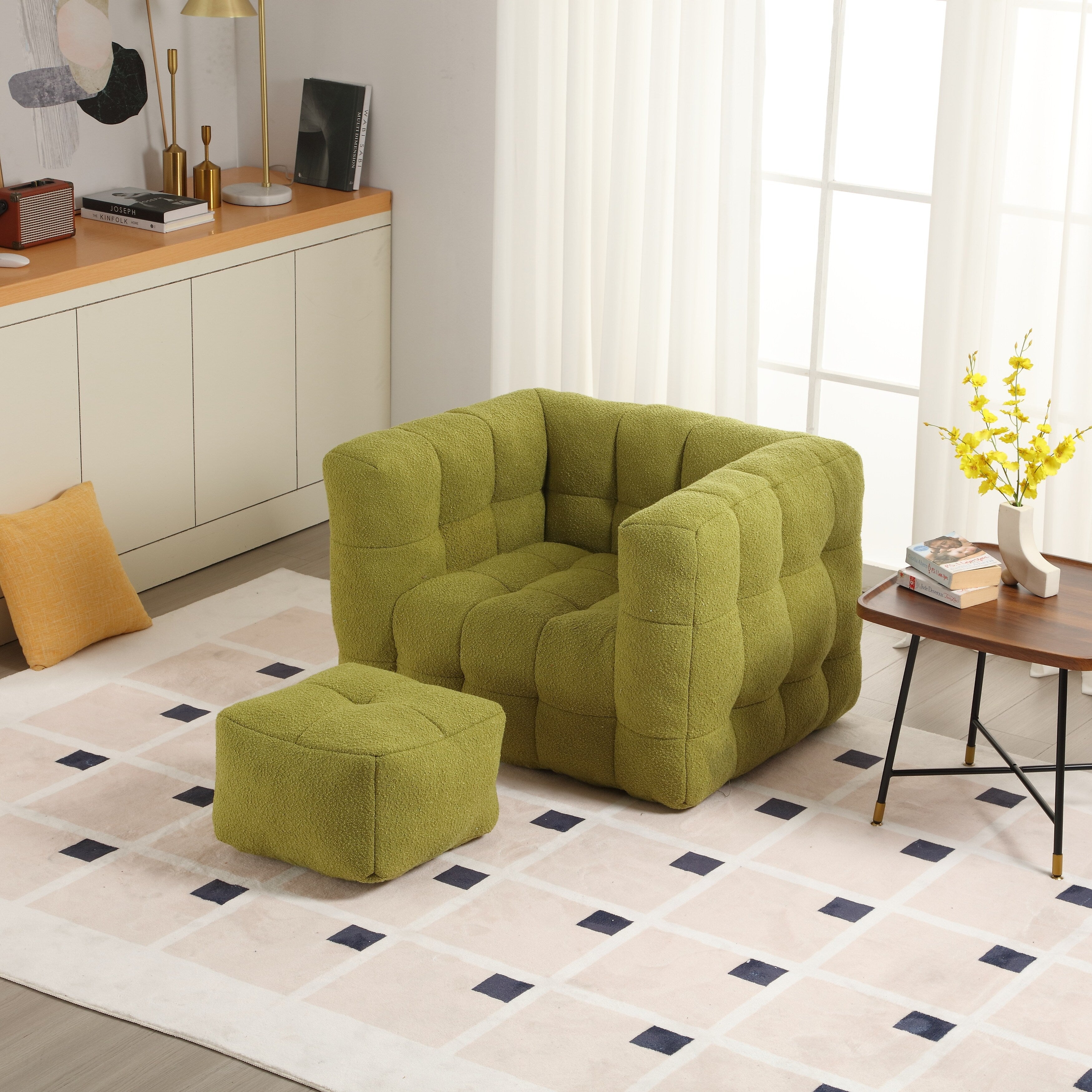 Fauteuil simple Coolmore, assise confortable, moelleux et confortable, idéal pour un petit salon. Canapé simple