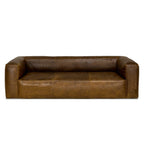 Canapé en cuir marron Cooper