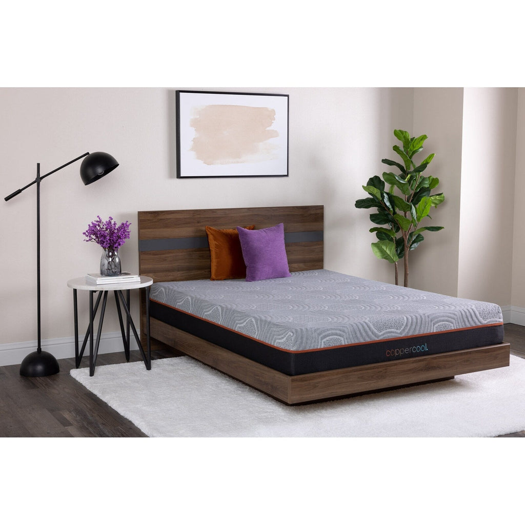 Matelas hybride Copper Cool Select 10 pouces King Size, gris charbon, gel rafraîchissant et ressorts