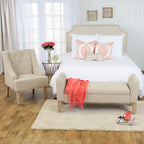 Banc de rangement capitonné Chugach de Copper Grove Sand Dune