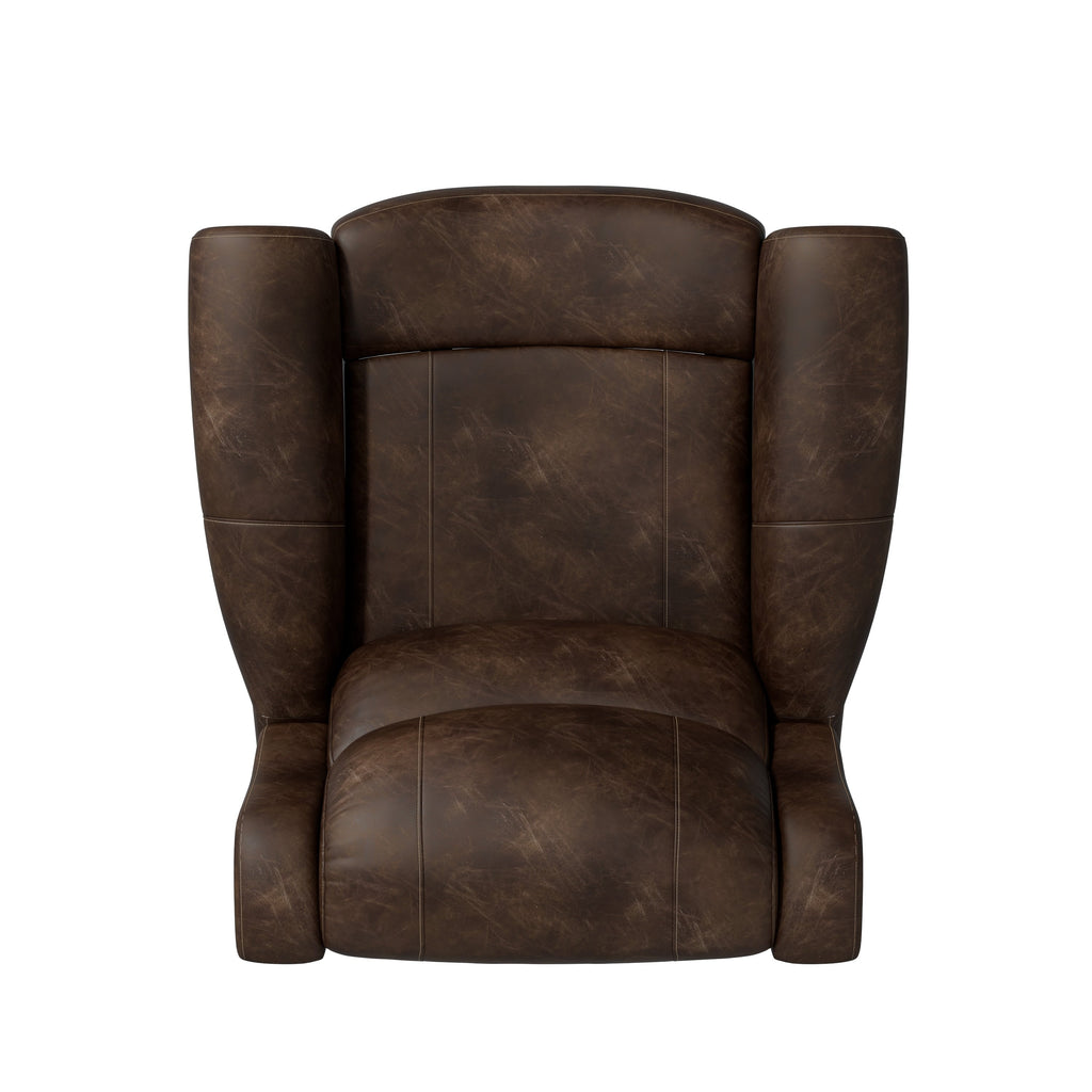 Fauteuil inclinable à bascule extra large Copper Grove Dilsen avec accoudoirs roulés