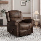 Fauteuil inclinable à bascule extra large Copper Grove Dilsen avec accoudoirs roulés