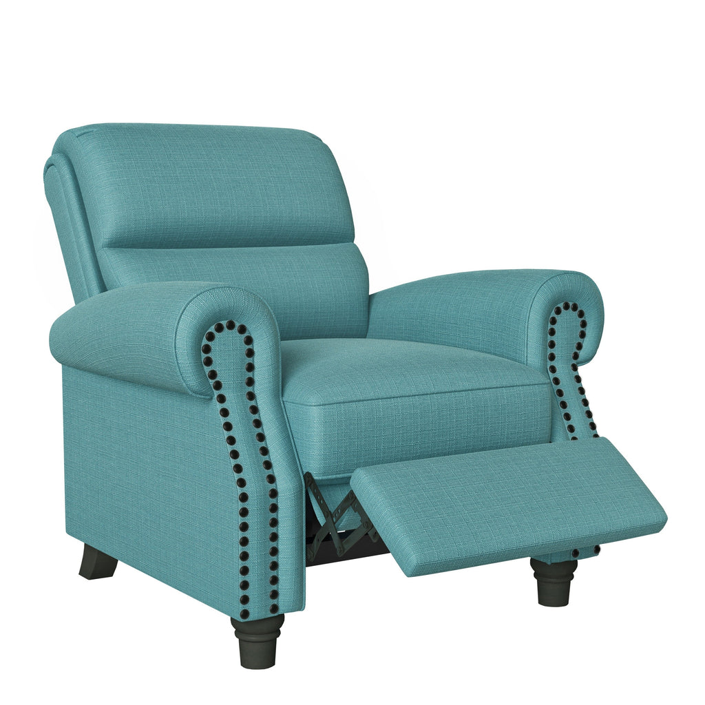 Fauteuil inclinable à dossier rabattable en lin Jessie de Copper Grove
