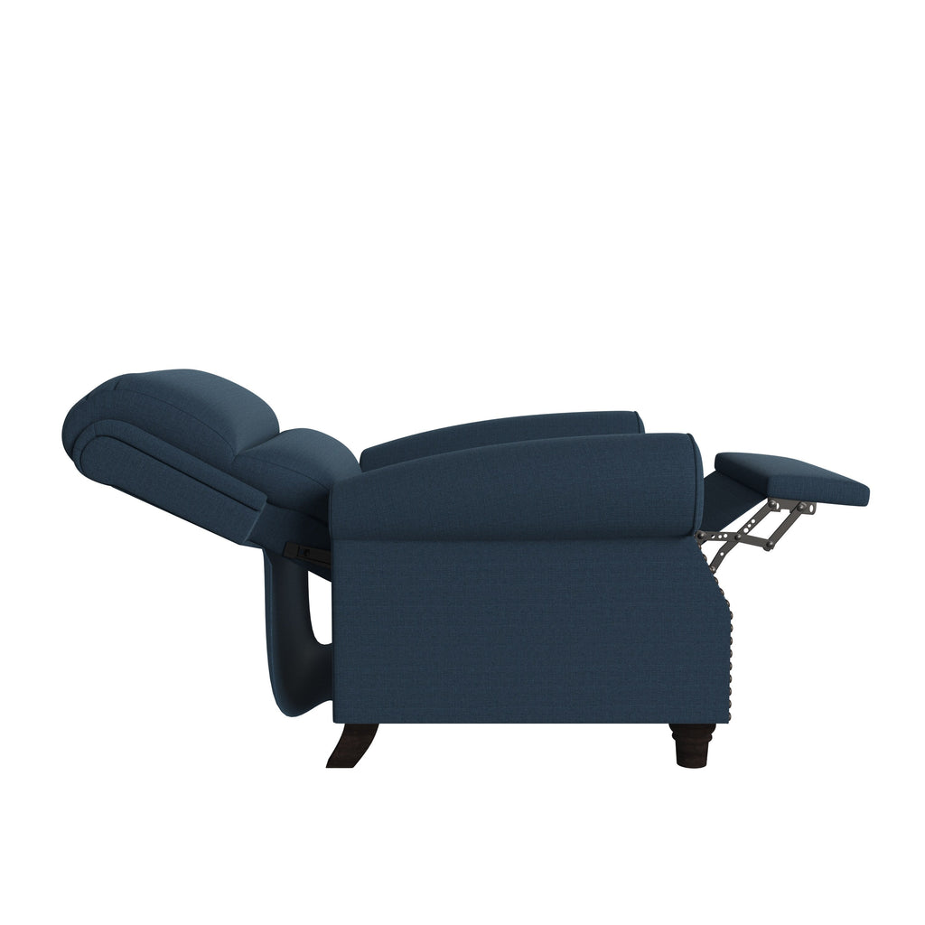 Fauteuil inclinable à dossier rabattable en lin Jessie de Copper Grove