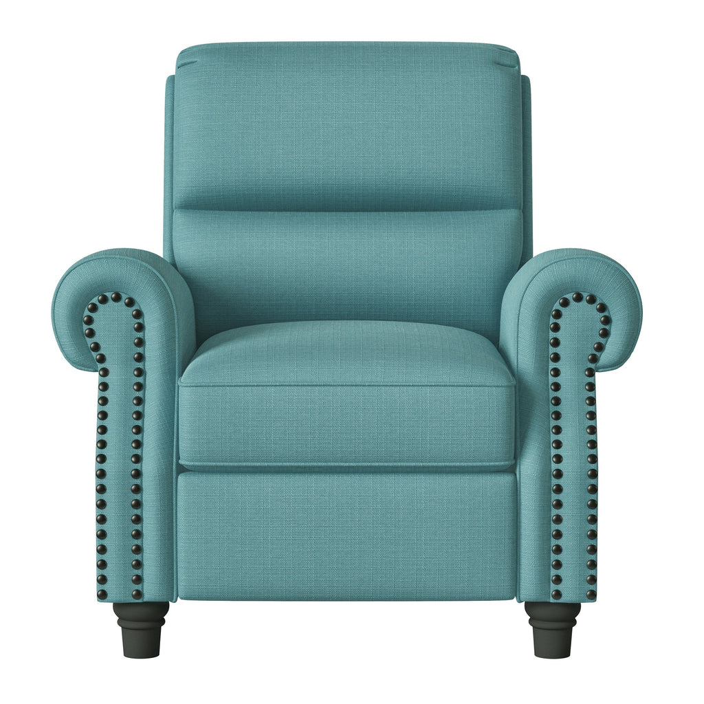 Fauteuil inclinable à dossier rabattable en lin Jessie de Copper Grove