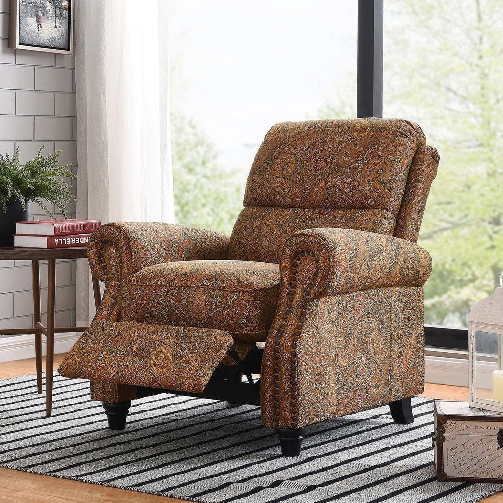 Fauteuil inclinable à dossier poussé Jessie ProLounger Paisley de Copper Grove