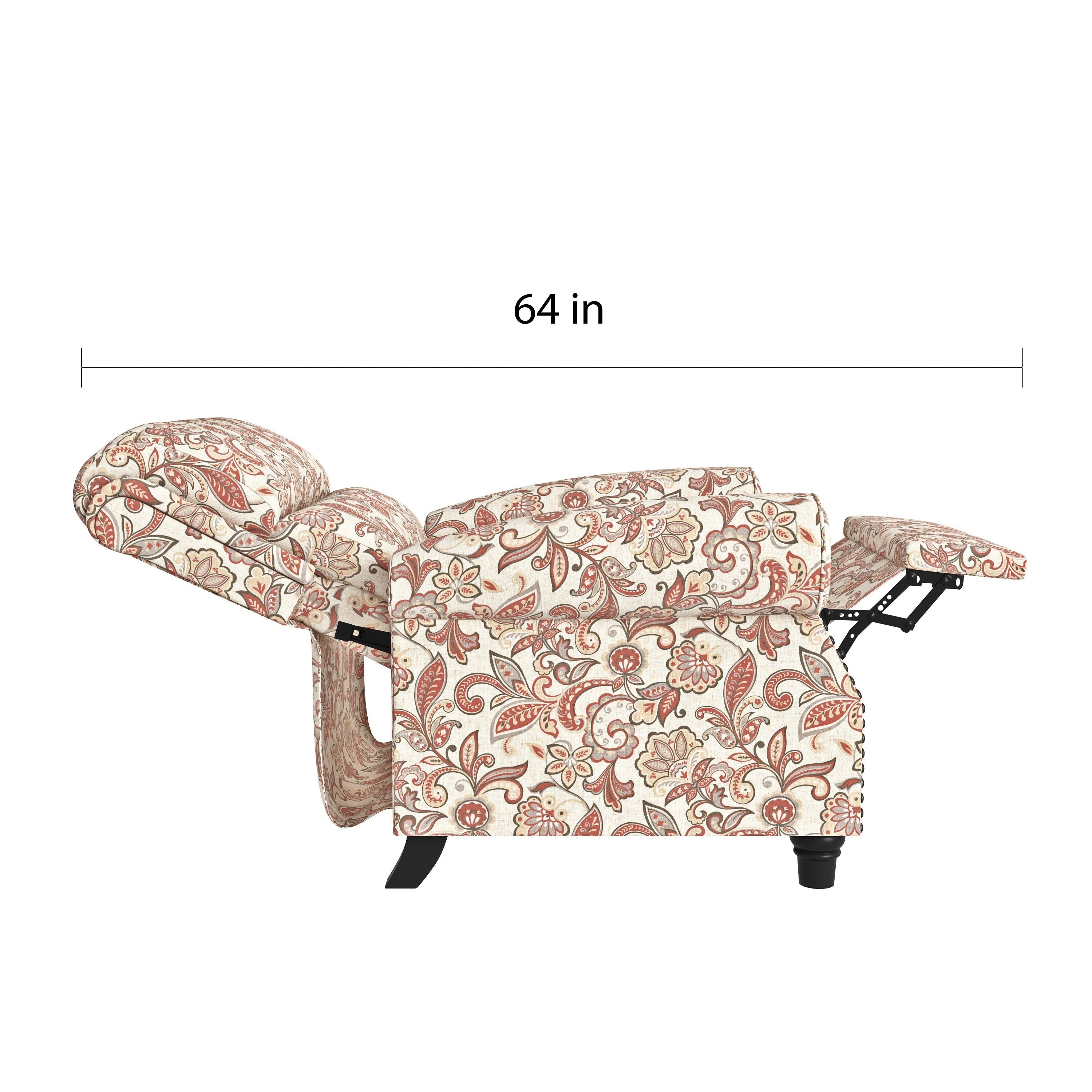 Fauteuil inclinable à dossier poussé Jessie ProLounger Paisley de Copper Grove