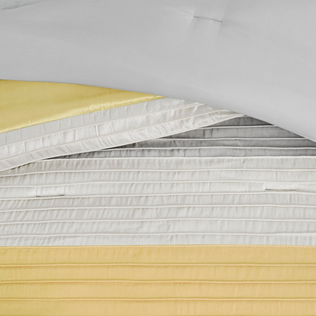 Ensemble de couette jaune Copper Grove Kiston 7 pièces