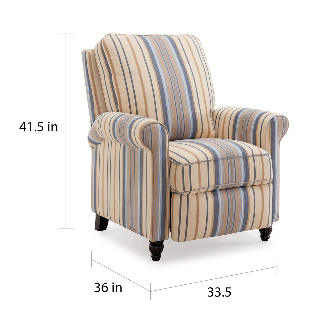 Fauteuil inclinable bleu Copper Grove Lassen