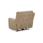 Fauteuil inclinable électrique Corbin, réglable, port USB, similicuir marron