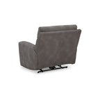 Fauteuil inclinable électrique Corbin, réglable, port USB, similicuir gris