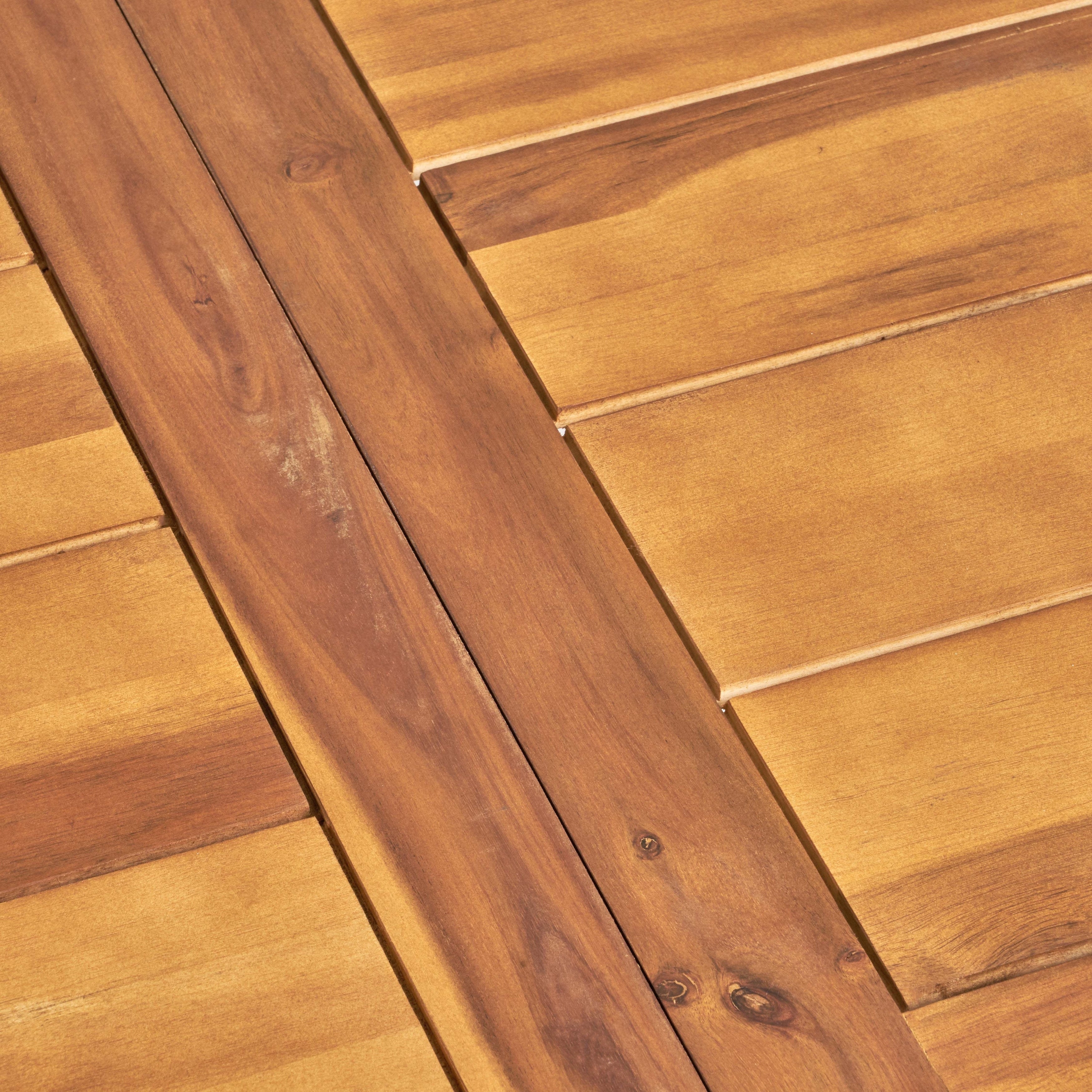 Ensemble de salle à manger d'extérieur en bois Cordella 7 pièces par Christopher Knight Home