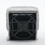 Fauteuil inclinable pivotant à 360° en velours côtelé avec coussins