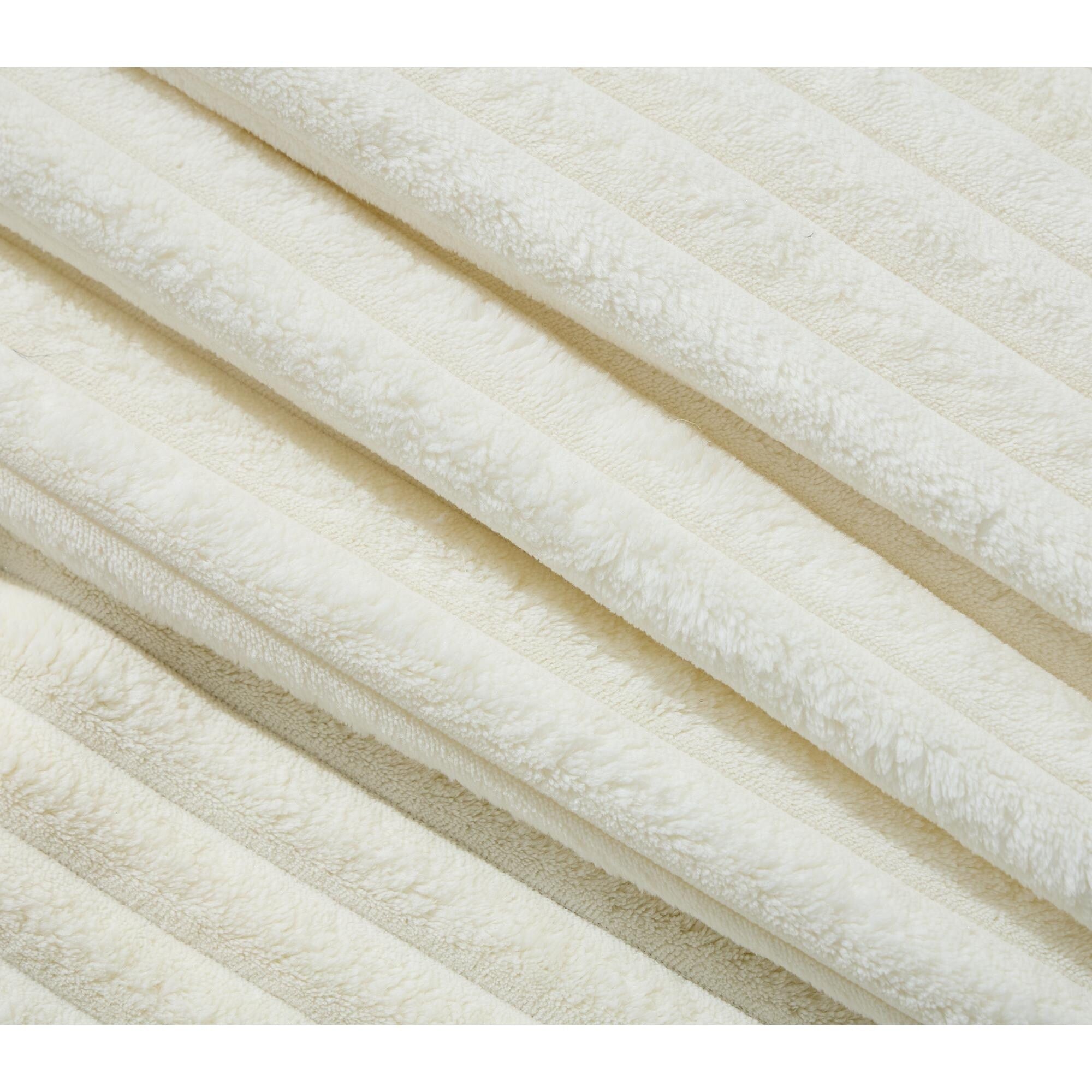 Fauteuil inclinable pivotant à 360° en velours côtelé avec coussins