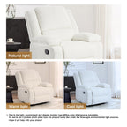 Fauteuil inclinable réglable en velours côtelé pour salon