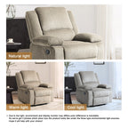 Fauteuil inclinable réglable en velours côtelé pour salon