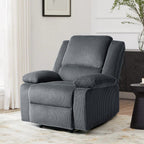 Fauteuil inclinable réglable en velours côtelé pour salon