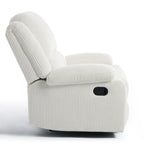 Fauteuil inclinable réglable en velours côtelé pour salon
