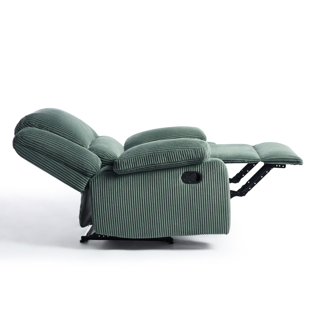 Fauteuil inclinable réglable en velours côtelé pour salon