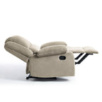 Fauteuil inclinable réglable en velours côtelé pour salon