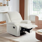 Fauteuil inclinable réglable en velours côtelé pour salon