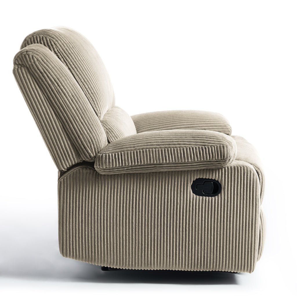 Fauteuil inclinable réglable en velours côtelé pour salon
