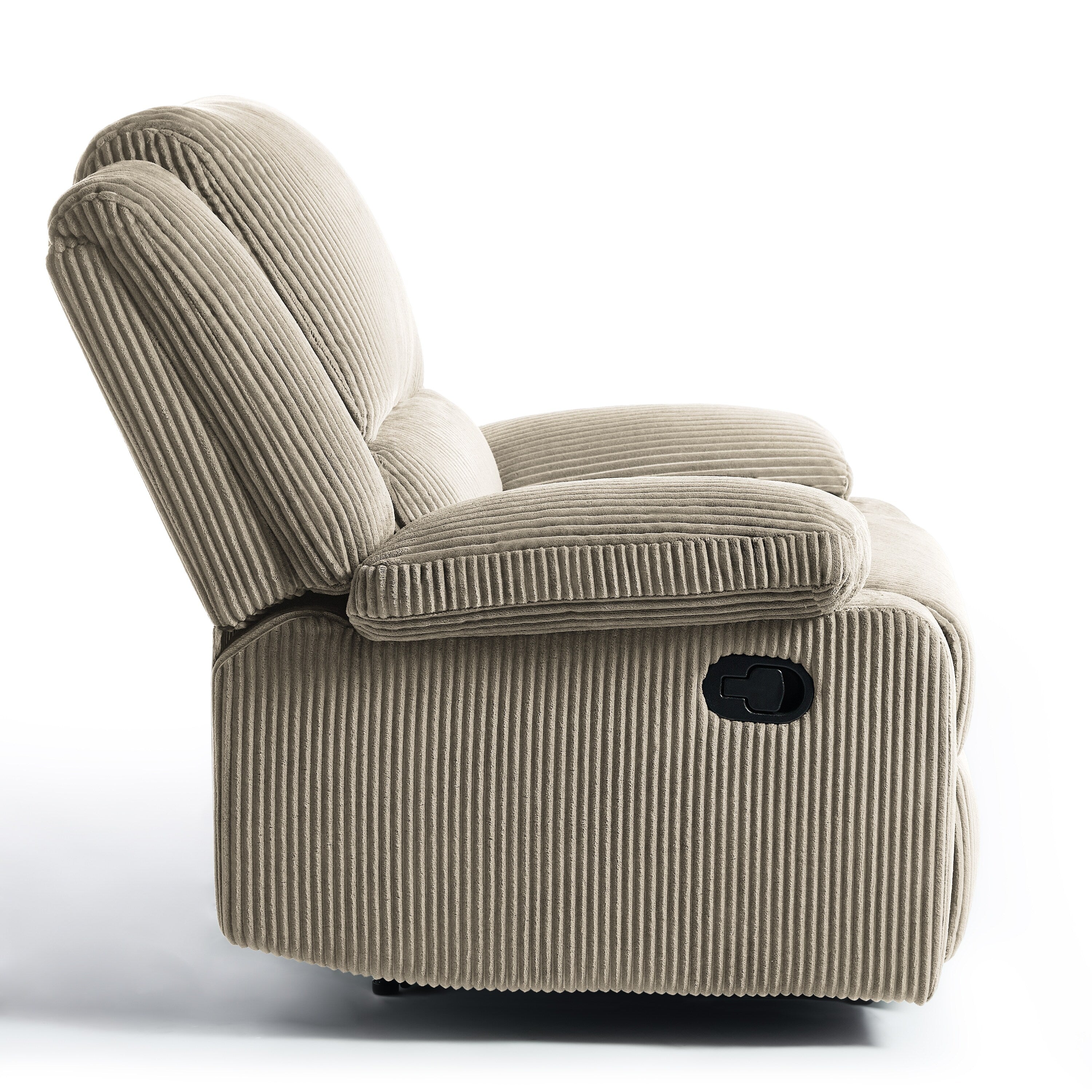 Fauteuil inclinable réglable en velours côtelé pour salon