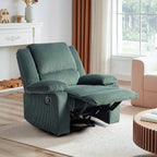 Fauteuil inclinable réglable en velours côtelé pour salon
