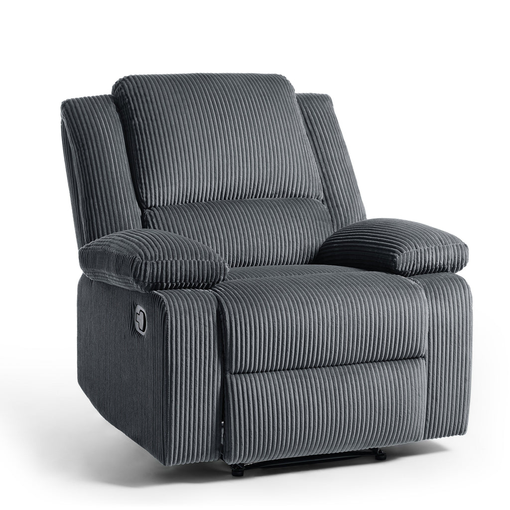 Fauteuil inclinable réglable en velours côtelé pour salon
