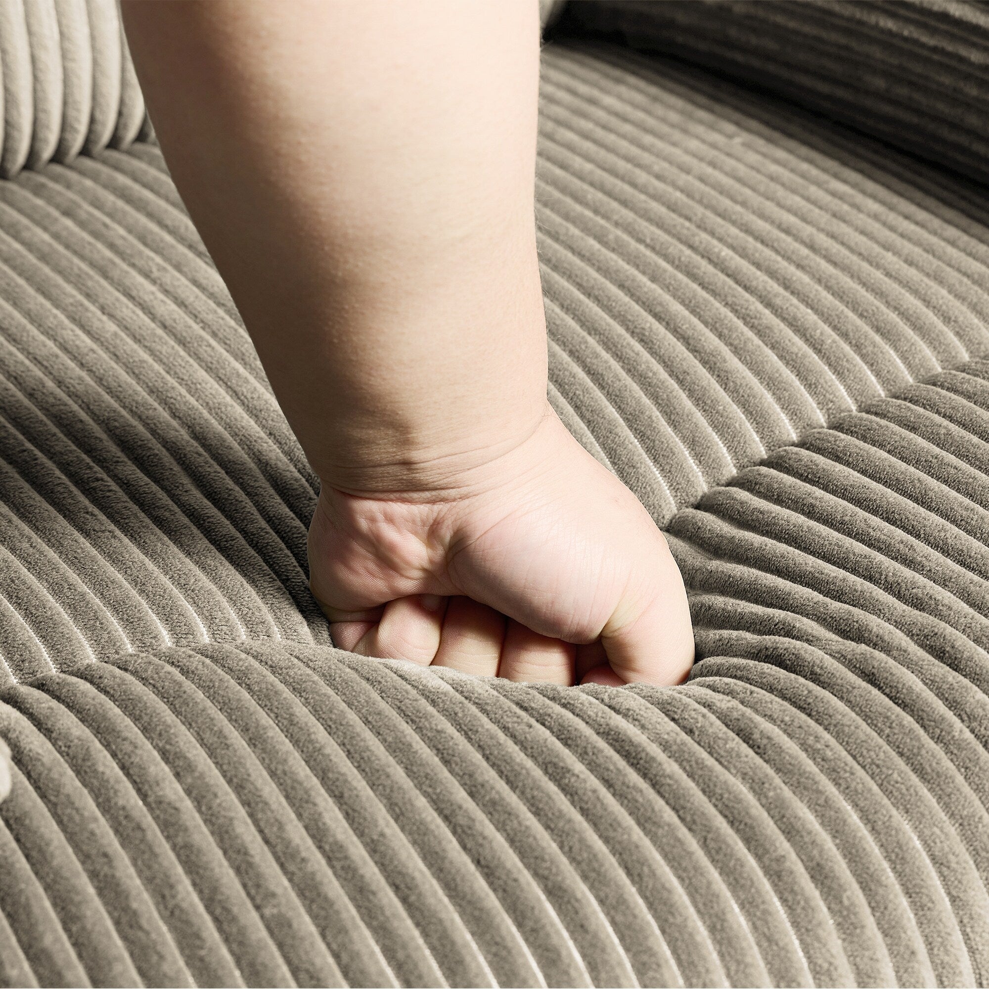 Fauteuil inclinable réglable en velours côtelé pour salon