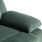 Fauteuil inclinable réglable en velours côtelé pour salon