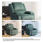 Fauteuil inclinable réglable en velours côtelé pour salon