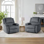Fauteuil inclinable réglable en velours côtelé pour salon
