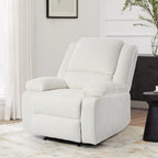 Fauteuil inclinable réglable en velours côtelé pour salon