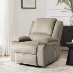 Fauteuil inclinable réglable en velours côtelé pour salon