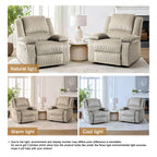 Fauteuil inclinable réglable en velours côtelé pour salon