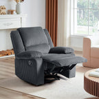Fauteuil inclinable réglable en velours côtelé pour salon