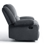 Fauteuil inclinable réglable en velours côtelé pour salon