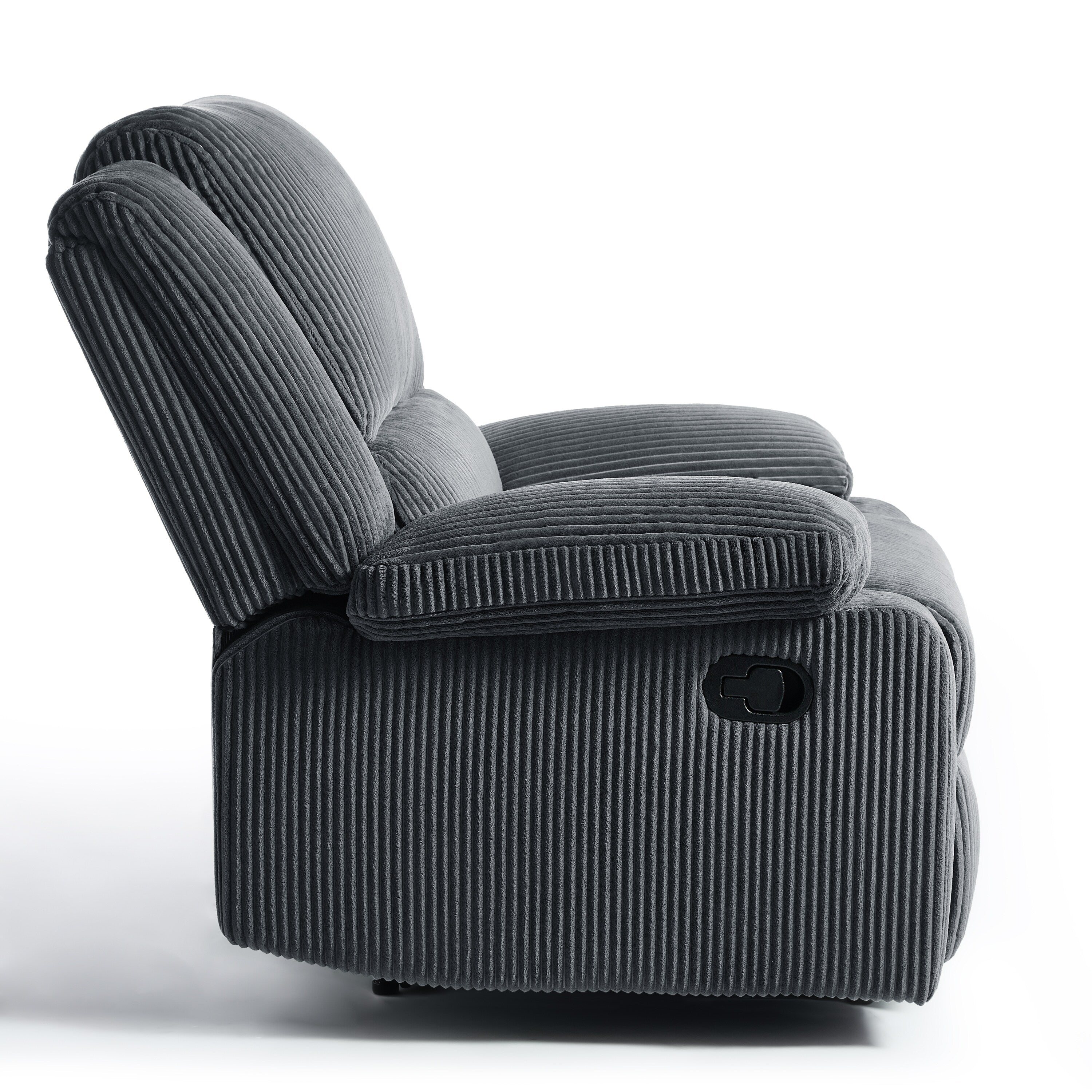 Fauteuil inclinable réglable en velours côtelé pour salon