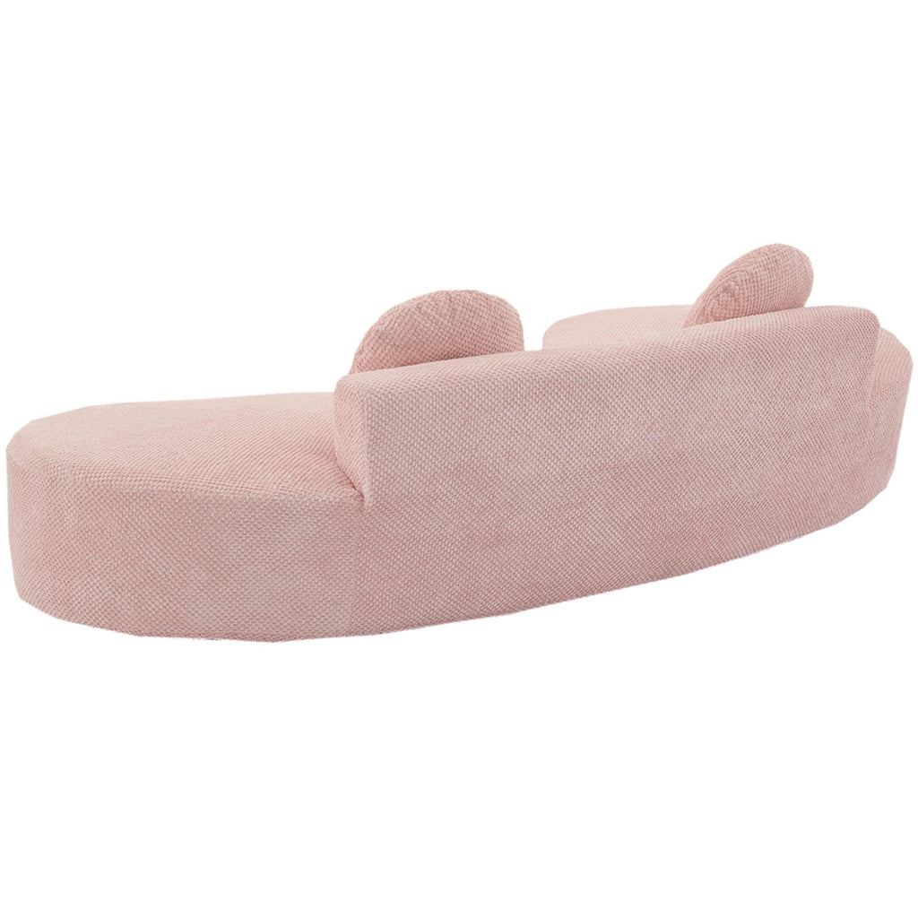 Canapé nuage en velours côtelé avec coussins