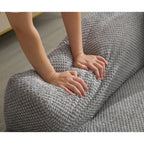 Canapé nuage en velours côtelé avec coussins